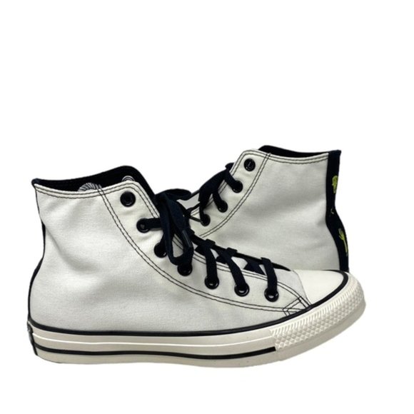 Converse Ctas High Top Sneakers Women Canvas White Black Custom A05960C-WWBLWBLG - Picture 8 of 10
